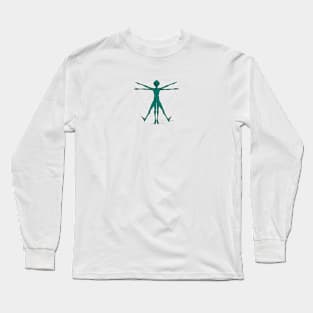 Reduced Vitruvian Alien Long Sleeve T-Shirt